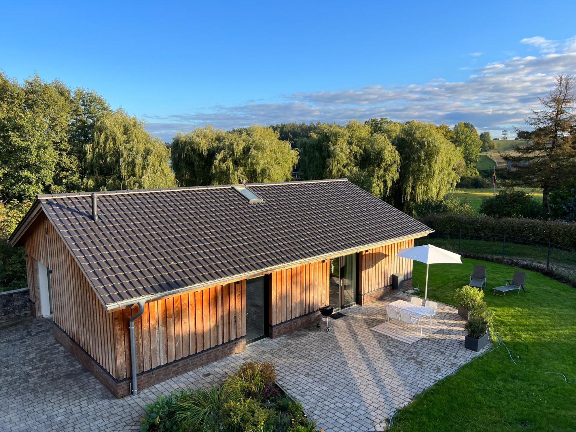 Ferienhaus Auszeit Mit Sauna Schwarz Екстериор снимка